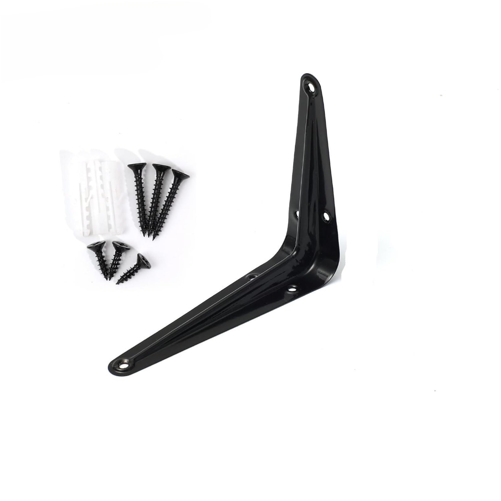 Lsnnmu One Color 2Pcs Shelf Brackets Heavy Duty Metal Floating Shelves L Bracket Wood Board Joint Furniture Decorative Wall Corner Brace With Screw For Shelf