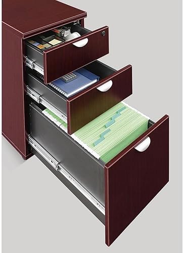 Miniatura 5 de NBF Signature Series Archivador de oficina móvil moderno de caoba de 16 pulgadas de ancho x 22 pulgadas de profundidad x 28 pulgadas de alto,