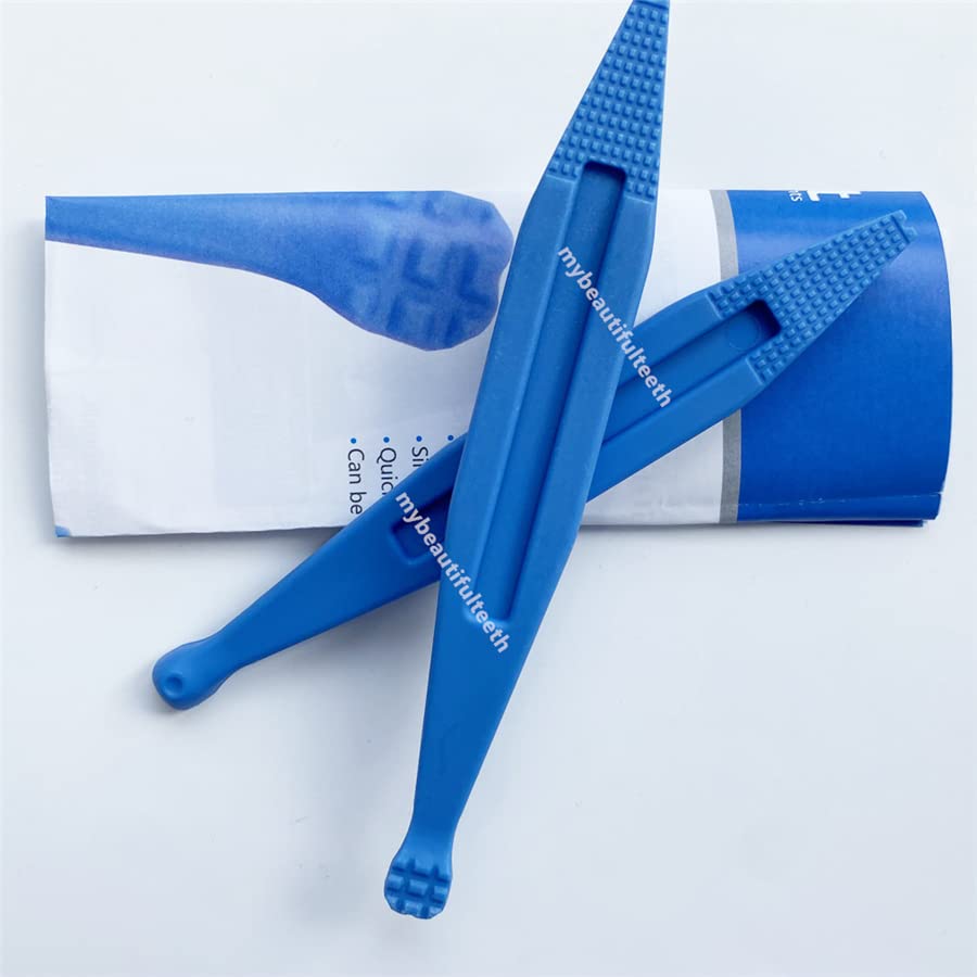 2Pcs/Lot Tooth Cleft Crack Detector Probe Fracture Locating Teeth Cracks Crown Bridge Seat Dental Denture Seating Blue Plastic