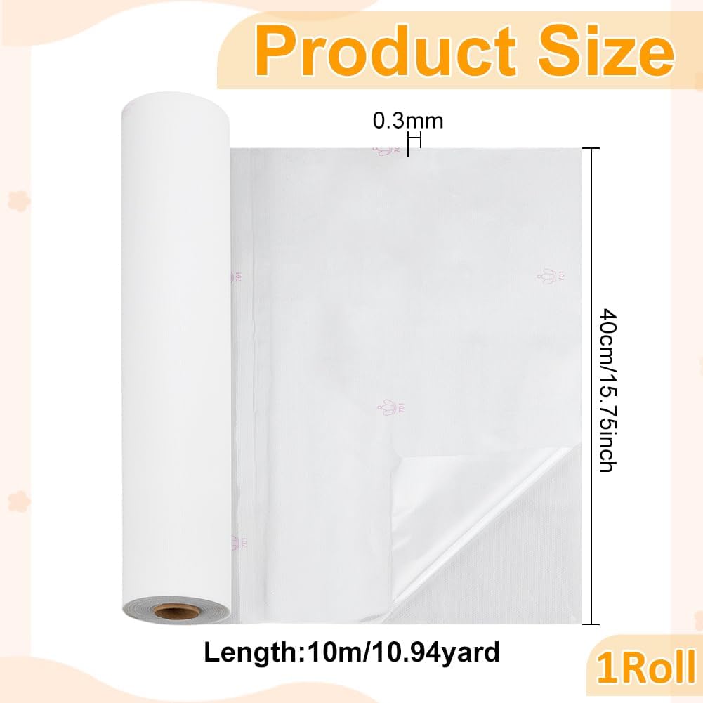 BENECREAT 32.8 Ft x15.7 Inches Hot fix Tape, Rhinestones Transfer Paper Roll, PET Rhinestone Tape for Pattern Transfer, Rhinestones Decoration for T-Shirt, Cloth
