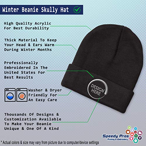 image for Speedy Pros Beanies for Men Saxophone Embroidered Music Instruments Wi
