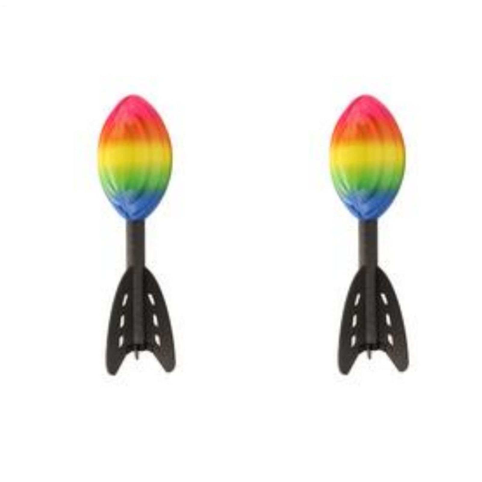 Juergliy 2 Pcs Rocket Throwing Toy, Howling Foam Dart Ball With Tail