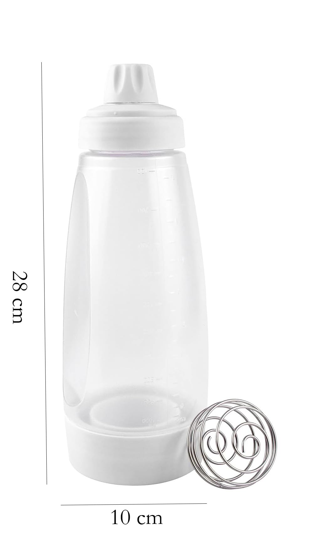 Dozownik ciasta do naleśników, 1000 ml, dozownik ciasta, z miarką i kulką do mieszania, ręczny dozownik do naleśników, naleśników, gofrów, naleśników itp