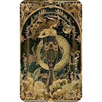 Twelve Constellations Aquarius Zodiac Metal Tin Sign,Celestial Star Sign Home Decor,Retro Astrology Wall Art for Living Room,Bar,ManCave,Vintage Horoscope Plaque for Astrology Lovers 12x8inch