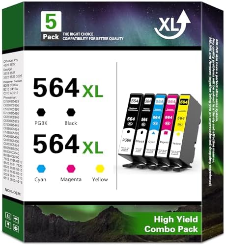 Cartucce Compatibili HP 564XL Cartucce Inchiostro 564XL Multipack – Compatibili Con Stampanti HP Deskjet 3520, 3522, 3070 E Altre Multipack Cartucce HP GREENSKY - Foto 6