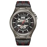 Bulova Classic Automatic Men's Stainless Steel with Black Leather Strap, Black (Model: 98A237)