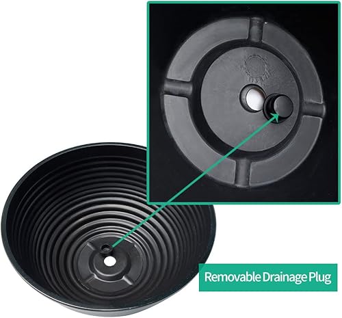 Miniatura 3 de Paquete de 2 macetas de 10 pulgadas, macetas decorativas duraderas con orificio de drenaje para plantas de interior y exterior, flores, suculentas,