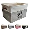 Dog Toy Basket Collapsible Dog Toy Box with Handles Foldable Dog Toy Bin for Pet Toys,Accessories