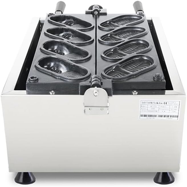 Electric Shoes Shape Waffle Making Machine Non-stick Coating 4pcs Shoe Shaped Bread Maker Baker Commercial (voltage 220v)