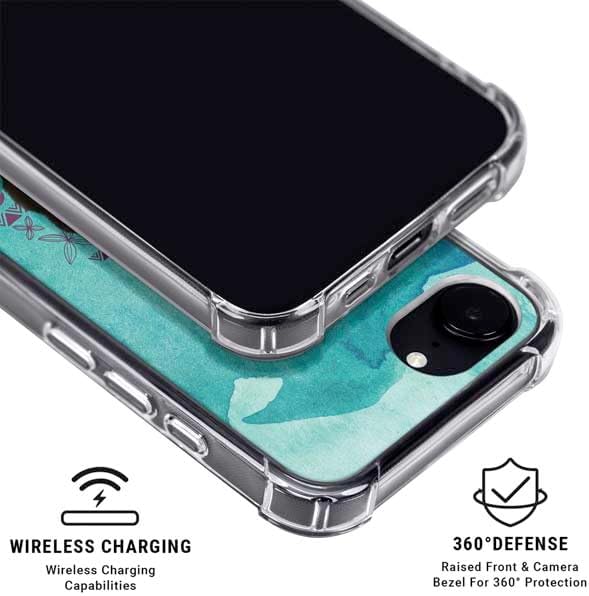 Skinit Clear Phone Case Compatible with iPhone 16e - Officially Licensed Disney Princess Moana with Pua and Heihei Design