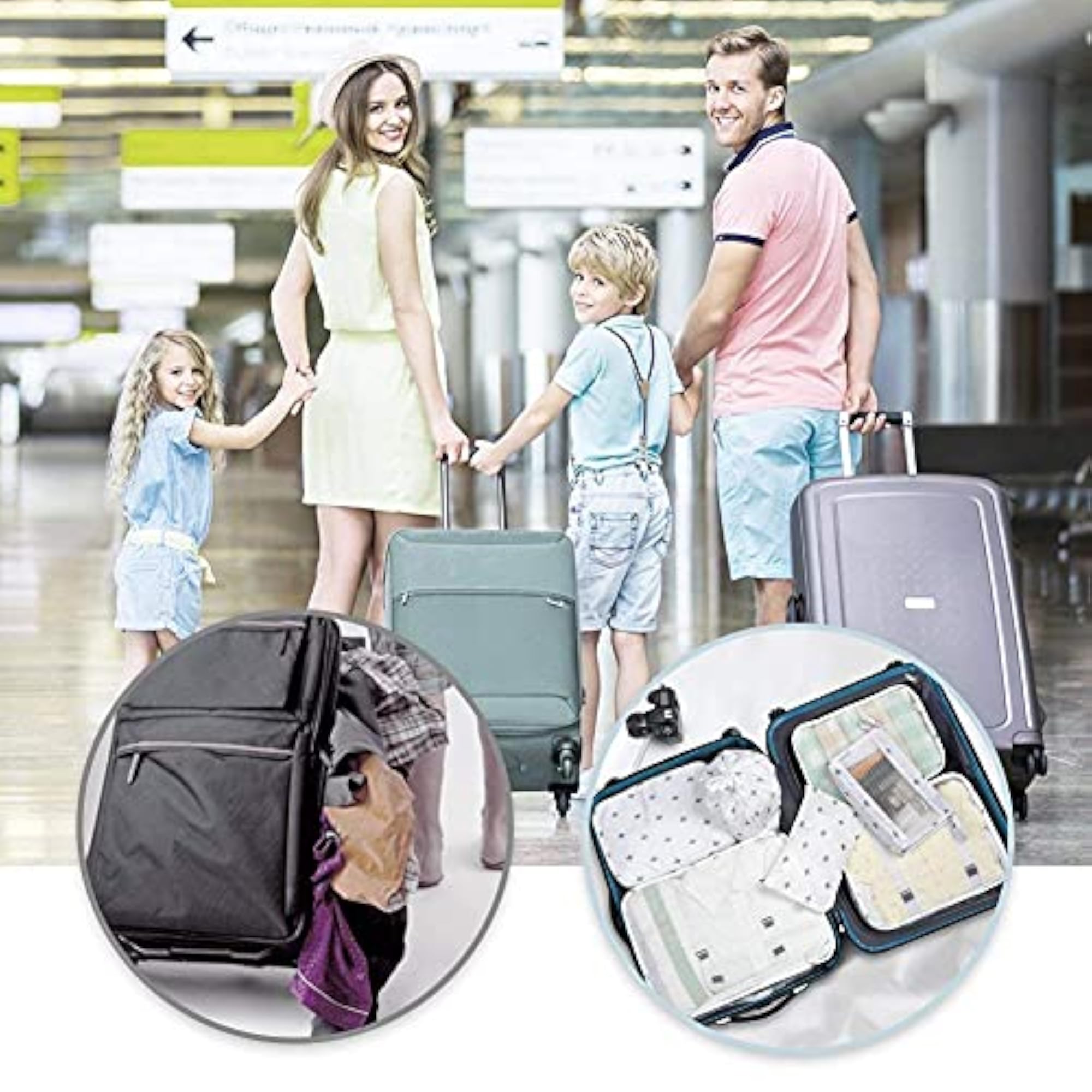 7 Set Packing Cubes, Luggage Packing Organizers