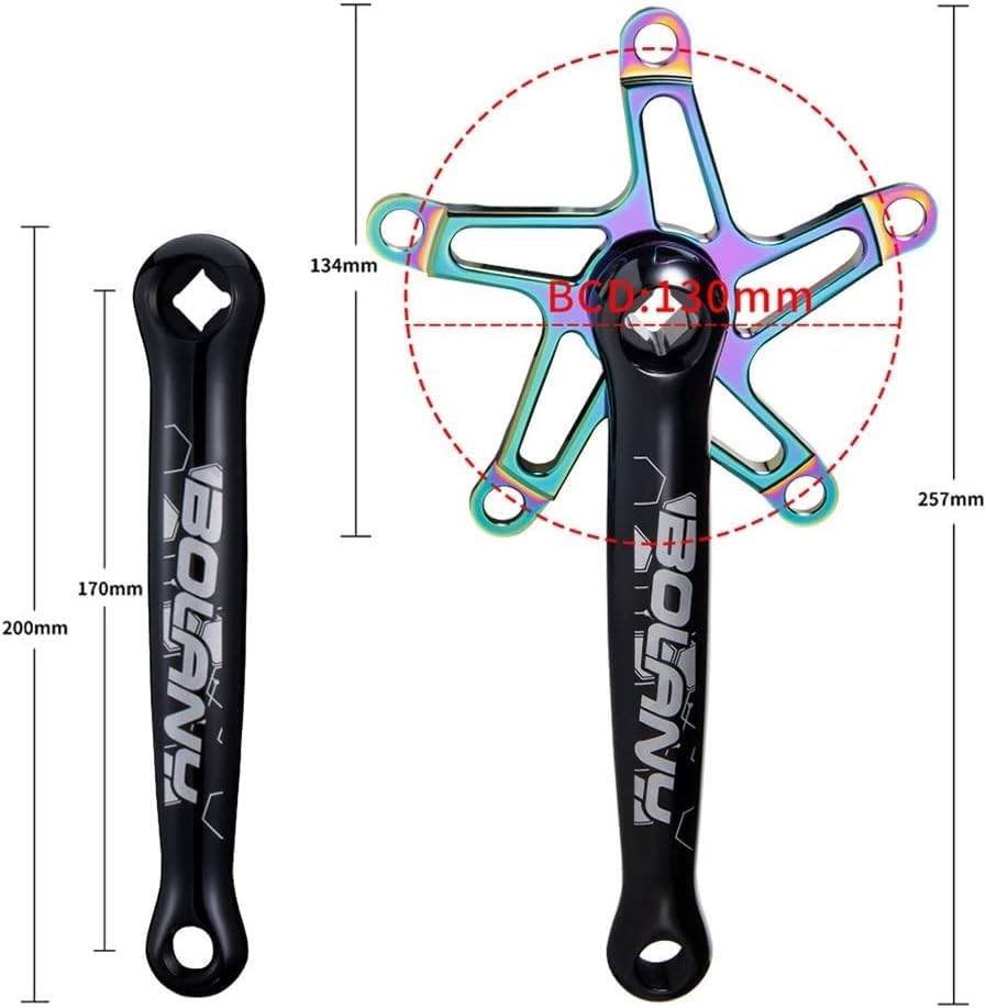 Bras De Manivelle Vélo 170 Mm BCD 130 - Pédalier VTT 1 Vitesse