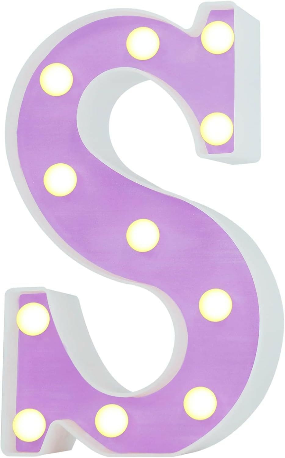 LED Marquee Letter Lights, Light Up Letters Glitter Alphabet Letter Sign Battery Powered for Night Light Birthday Party Wedding Girls Gifts Home Bar Christmas Decoration