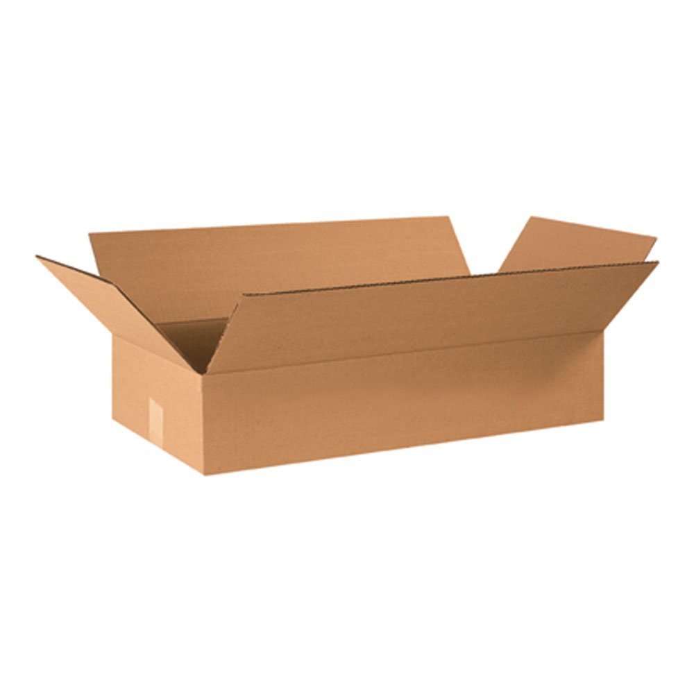AVIDITI24 x 12 x 4" Flat Corrugated Boxes 24"L x 12"W x 4"H, Pack of 25| Shipping, Packaging, Moving, Storage Box for Home or Business, Strong Wholesale Bulk Boxes