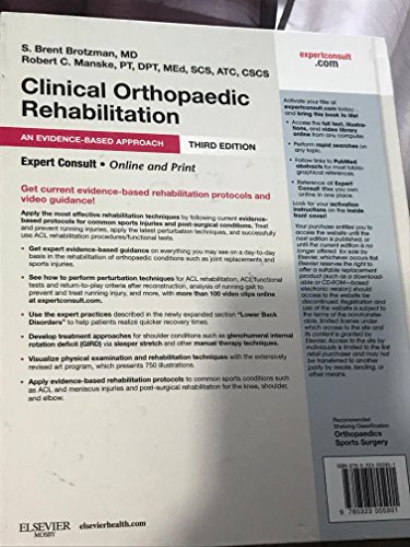 Clinical Orthopaedic Rehabilitation: An Evidence-Based Approach: Expert Consult - Online and Print