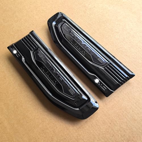 Image of 2pack OEM 2019-2026 Ultimate Duramax Vent Emblem 3.0L Diesel Truck Turbo Right Left 3D Nameplate Badge Replacement for Sierra 1500 85158224 85158223 (Gloss Black)