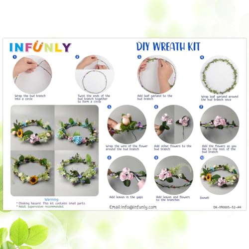 Accessoires pour cheveux sans douleur : lot de 12 couronnes de fleurs légères