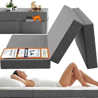 Materac Składany 120 x 200 dla Gości - Materac do Łóżka dla Wygodnego Snu - Składany Materac dla Gości Dwuosobowy Materac - Materac Podróżny