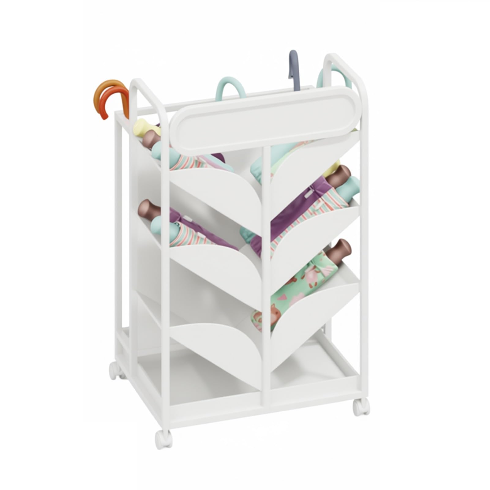 WXPGFEQ Umbrella Stand Rack with Wheels, Freestanding Canes Holder Bin for Entryway, Office Home Hotel