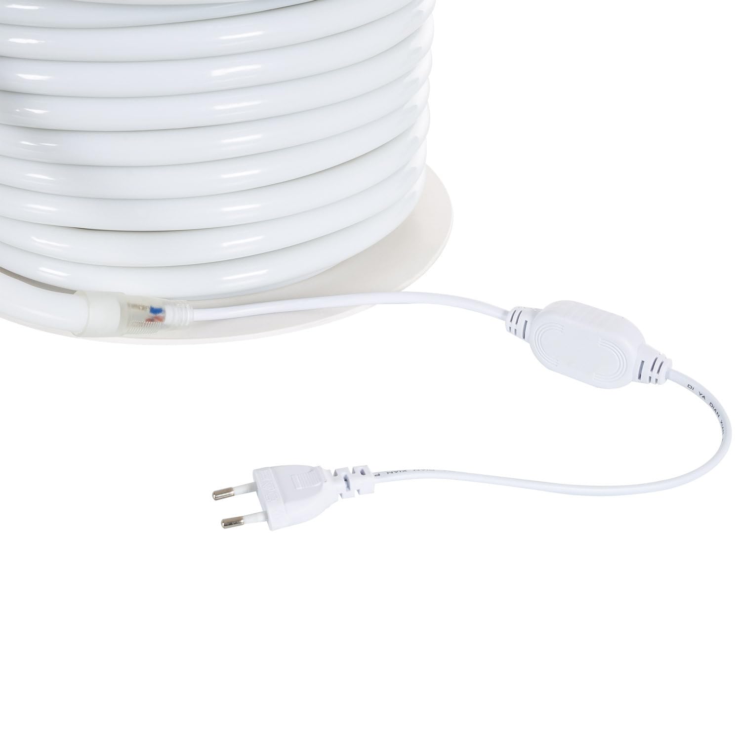 LEDKIA LIGHTING Tira LED Neón Regulable 220V BOBINA 50m Naranja Circular 360 9W/m Corte 100cm IP67 Naranja