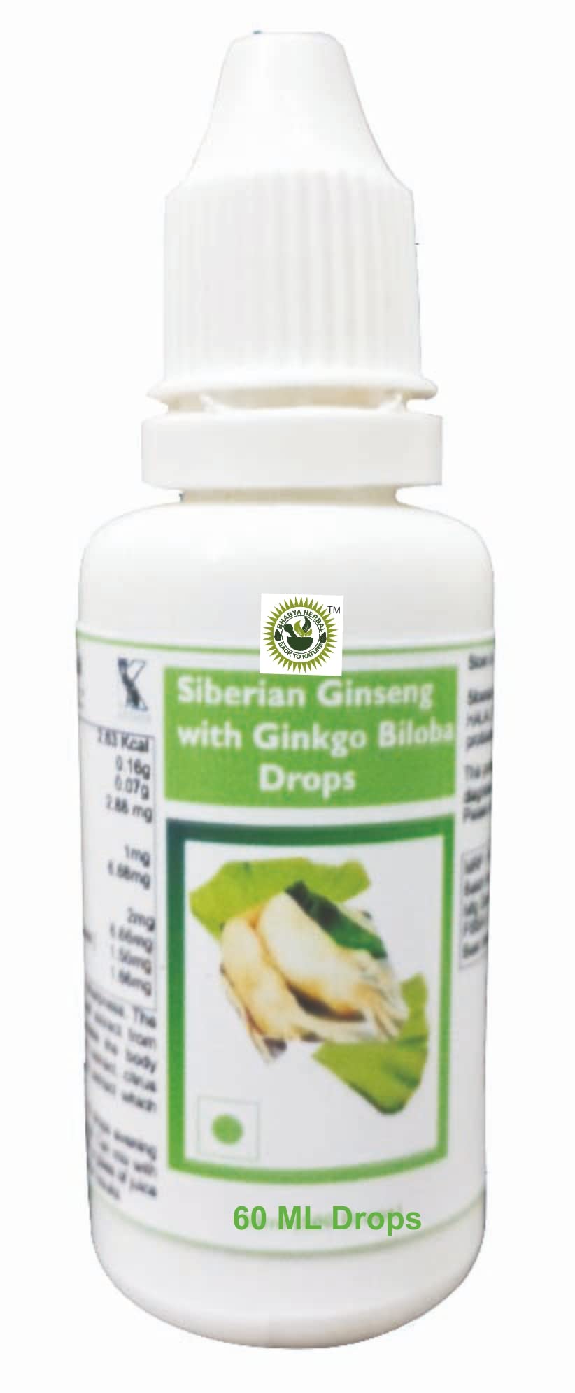 BHABYA HERBAL siberian ginseng and ginkgo biloba drops(Get 60 ML Same Drops Free)