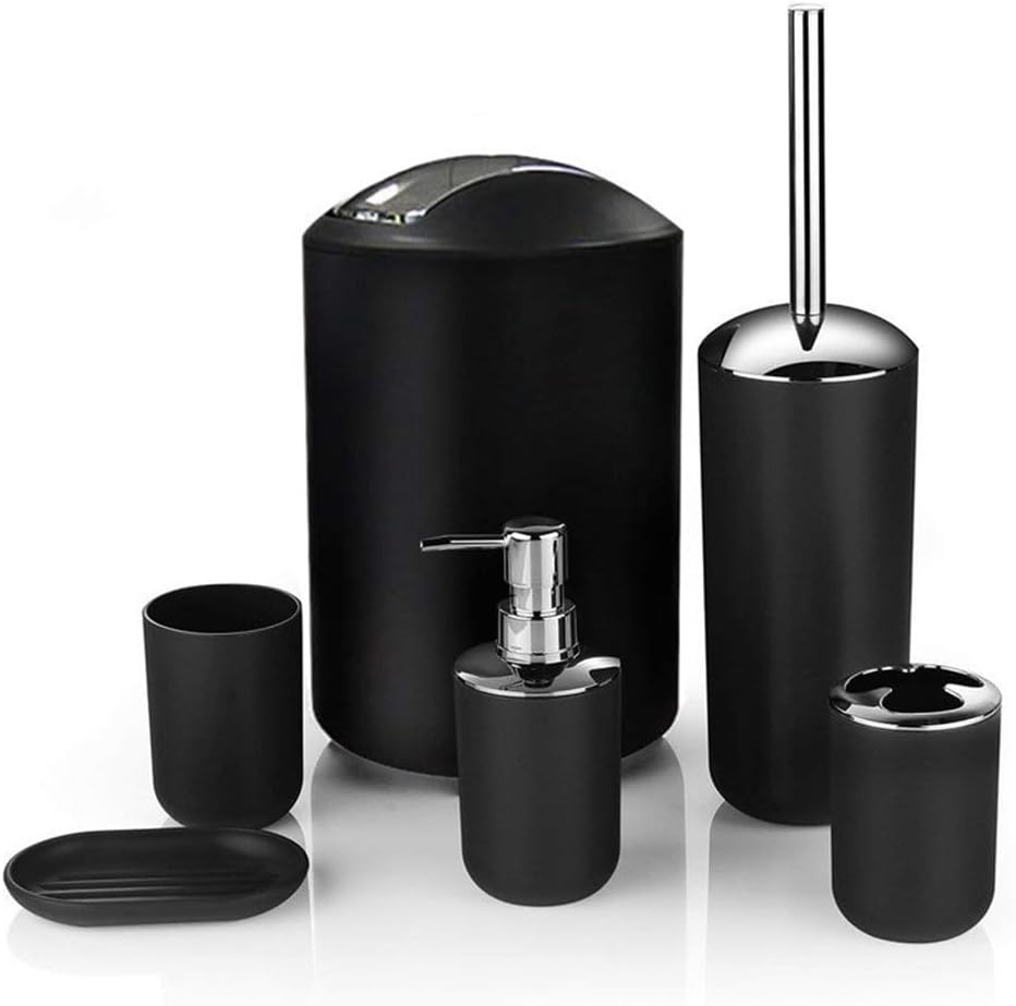 Plastic Gargle Cup Bathroom Group Brushing Toiletries Hotel Supplies Trash Can Set