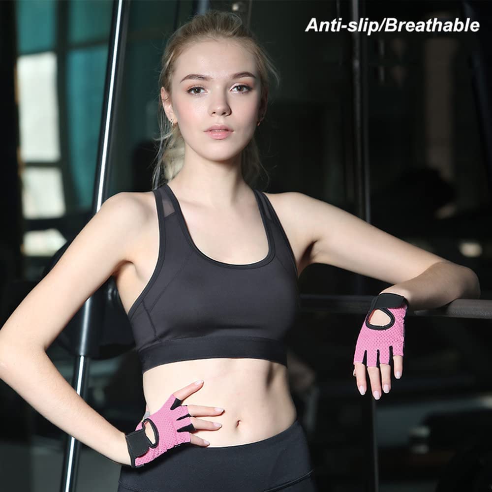 Guantes profesionales para gimnasio, guantes de levantamiento de pesas, guantes de entrenamiento para mujeres y hombres, guantes de culturismo, protectores de manos de medio dedo, guantes de fit