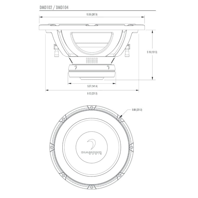 DIAMOND 10インチ サブウーファー 41j8szfoJ7L._AC_UF350,