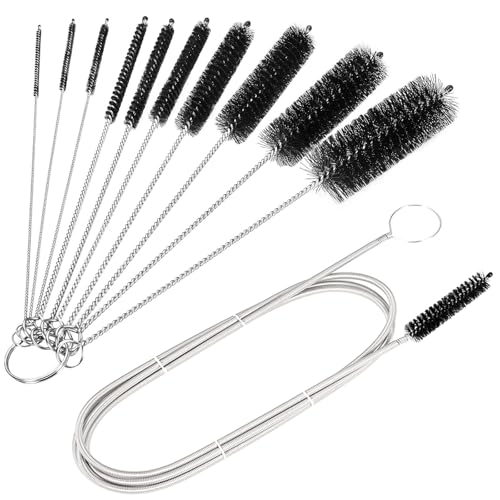 Image of CiaraQ11-Piece Black Tube & Pipe Cleaning Brush Set