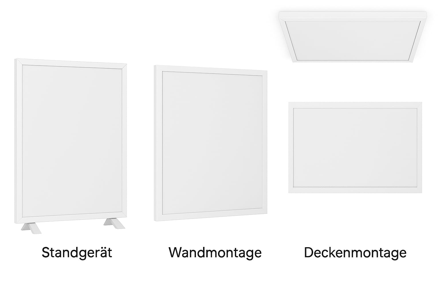 heatness Ogrzewanie na podczerwień o mocy 450 W, 60 x 90 cm – możliwość indywidualnego zastosowania (ogrzewanie ścienne, ogrzewanie sufitowe lub jako urządzenie stojące) do 10 m² (z termostatem)