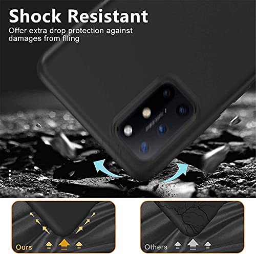 Image of Mobile Back Cover Case for OnePlus 8T (Silicone Case|CameraProtection|Black SC1510)