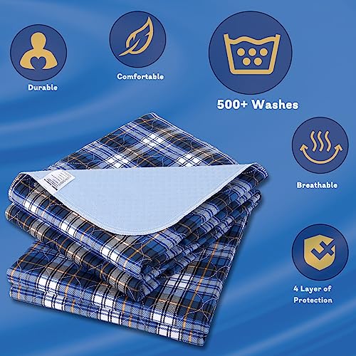 Non-Slip Bed Pads For Incontinence Washable 36" X 72",Waterproof Bed Pads,Adult Washable Incontinence Bed Pads For Adults,Dog,Kids #TOP3