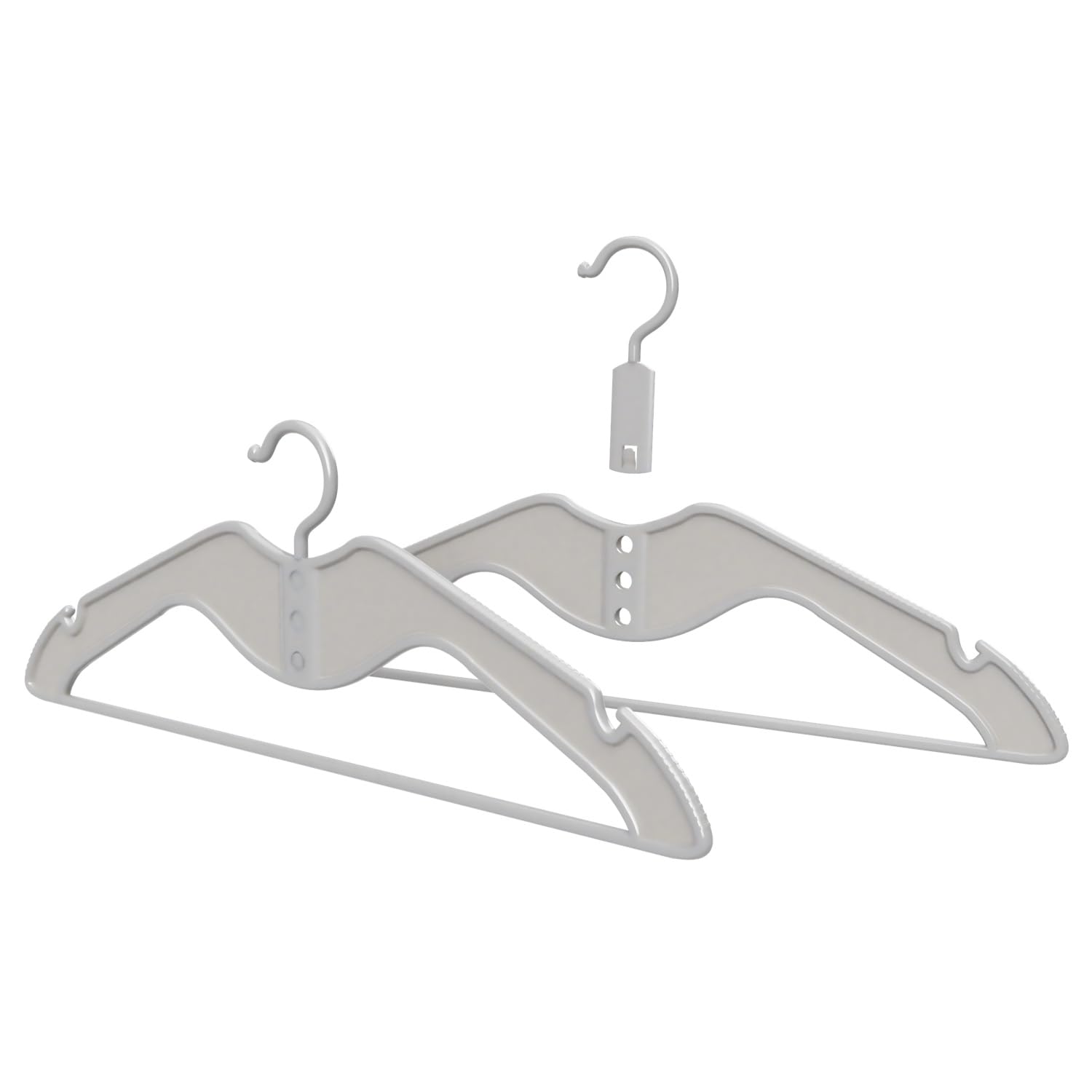 HOMPLEMENTSpace Saving Hangers - Pack of 20 - with Adjustable Hook - Hangers - Made in Italy - Coat Hooks - Coat Rack - Closet Organiser Space Saving - Hangers (Pack of 20)