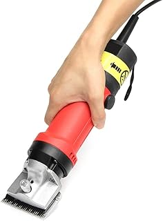 DNYSYSJ Electric Horse Clippers Livestock Grooming Kit,Cattle Hair Trimmer for Goat Pony and Large Thick Coat Animals,Professional Animal Scissors 6 Speeds,Farm Shearing Machine 350W