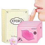 Meicoly 18 Packs Collagen Lip Mask Membrane Moisturizing Lip Masks Pads Lip Plump Enhancer Beauty Skin Care Anti-Aging,Pink