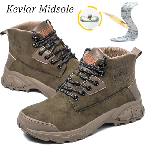 Image of Nutropa Steel Toe Boots for Men Women, Lightweight Work & Safety Shoes Outdoor Protection Footwear Puncture Proof Industrial and Construction Shoes