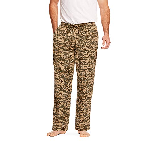 ARIAT Men's Flannel Pajama Pant, Heather Grey Plaid