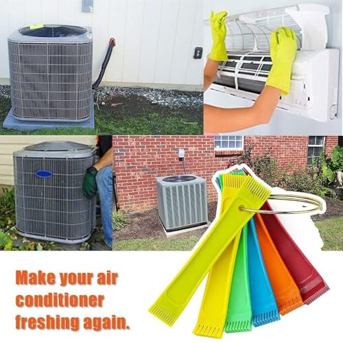 Image of Fin Comb Set for Air Conditioner, Coil Fin Straightener for Evaporator and Condenser, FCR6 Ring, 5 Piece