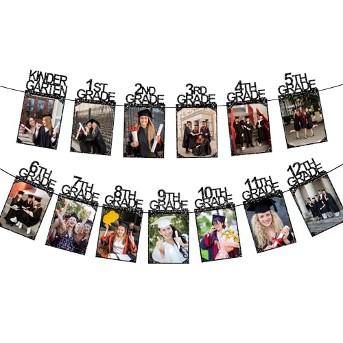 Image of Congrats Grad Photo Banner for Graduation Decorations 2026 2027 | K-12th Picture Banner Senior 2026 Decor for Middle High School College Class of 2026 Graduation Party Decorations Supplies