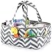 Large Washable Baby Diaper Caddy Organizer Bag - 100% Cotton - Footprints Global
