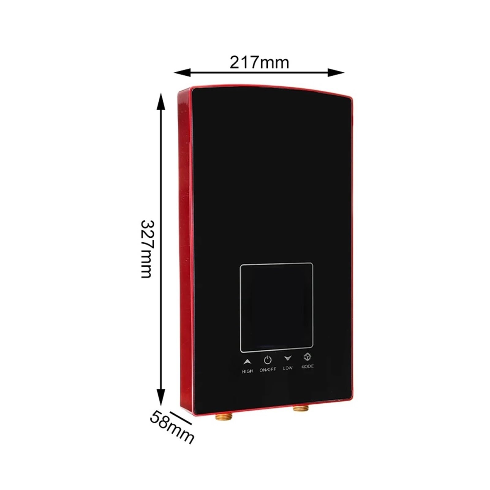 Scaldabagno Elettrico Digitale LCD Da 8500 W. Controllo Vocale Toccante. Scaldacqua Istantanei Senza Serbatoio A Temperatura Costante riscaldare rapidamente(Gold)