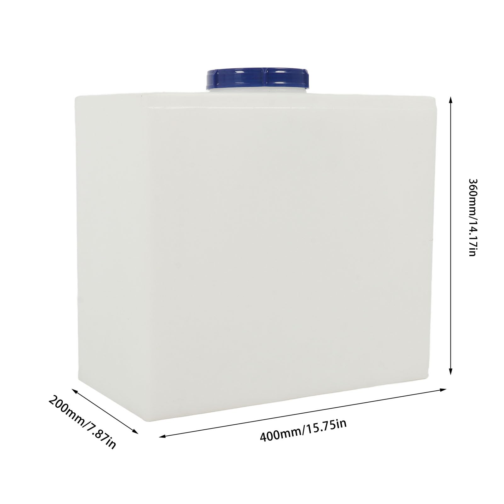 Serbatoio dell'Acqua per Rimorchi Serbatoio dell'Acqua per Barche Serbatoio dell'Acqua per Camper da 7 Galloni A Prova di Perdite LLDPE per Uso Alimentare 15,75x 14,17x 7,87