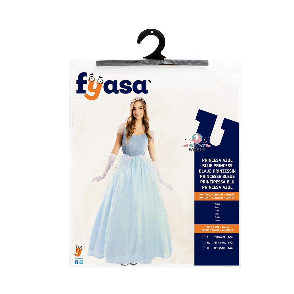 Disfraz de Princesa azul para mujer