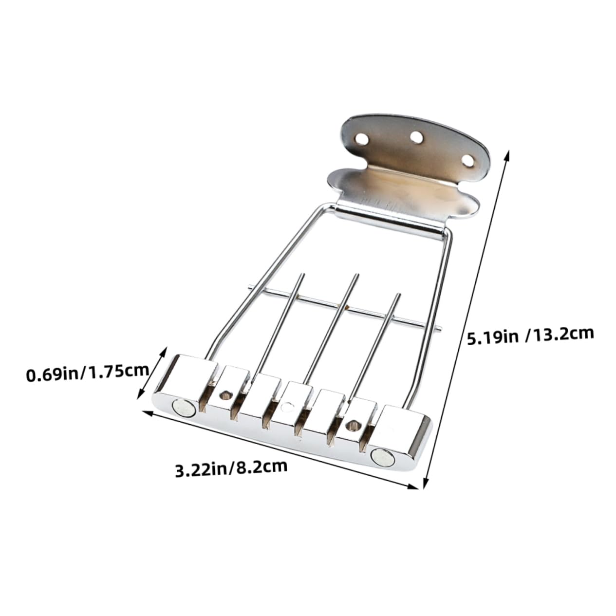 SUPVOX Jazz Guitar Bridge Plate Metal String Board Practical Design for Easy Replacement