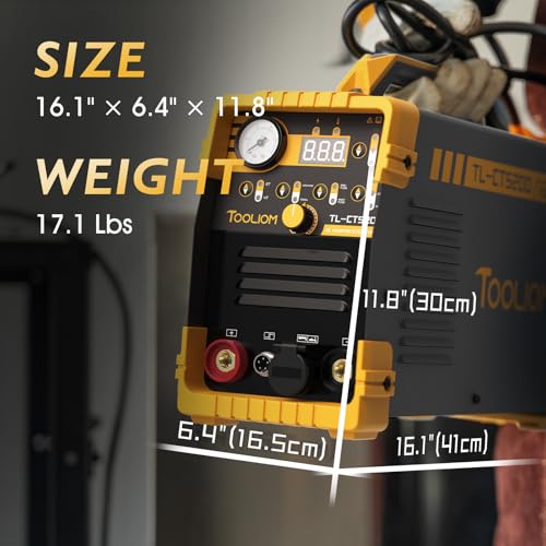 TOOLIOM 3 in 1 Cut/TIG/Stick Welder 50A Air Plasma Cutter 200A TIG and 200A Stick Welder Portable Welding Machine Dual Voltage 110&220V - Thumbnail 6