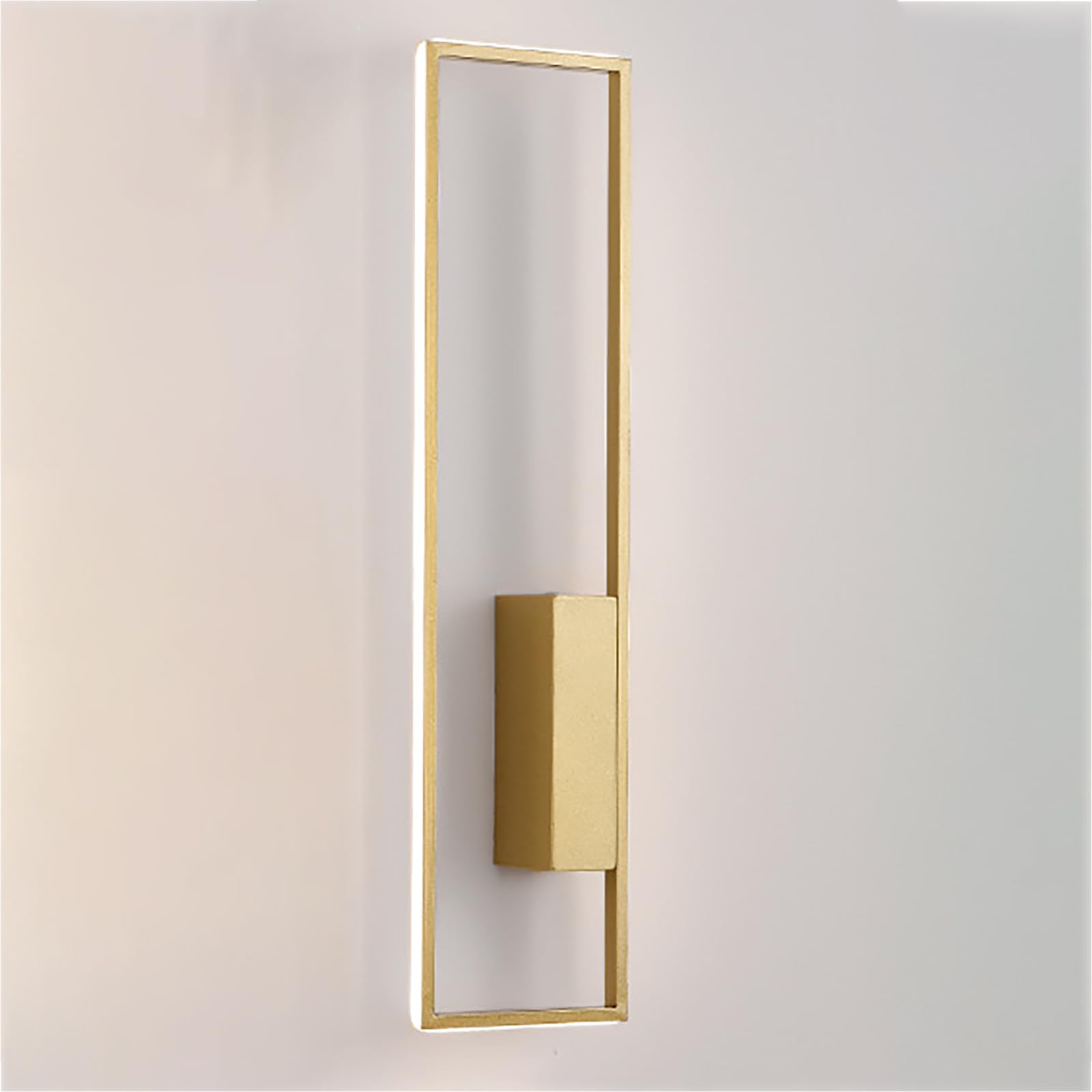 SXWNBIFH wall lamp Wall Lights For Living Room, LED Indoor Wall Lamp With Warm/Natural/White Light, 3 Brightness Levels, For Bedroom Farmhouse Bedside Reading Light(Size:L Single-Heads,Color:Gold)