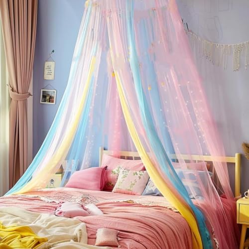 Mosquitera tipo cúpula transpirable con dosel de princesa para niñas 5