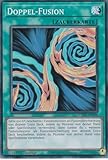 Yu-Gi-Oh! - Doppelte-Fusion – DOOD-DE100 – Super Rare – 1. Auflage – Deutsch – Doom of Dimensions - mit LMS Trading Fieldcenter-Karte