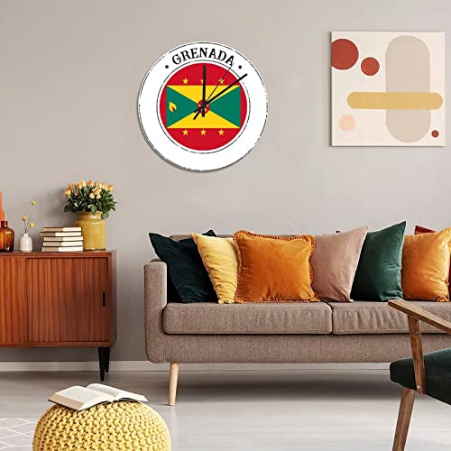 Horloge murale pour salon Grenade en bois rustique déco cuisine et école