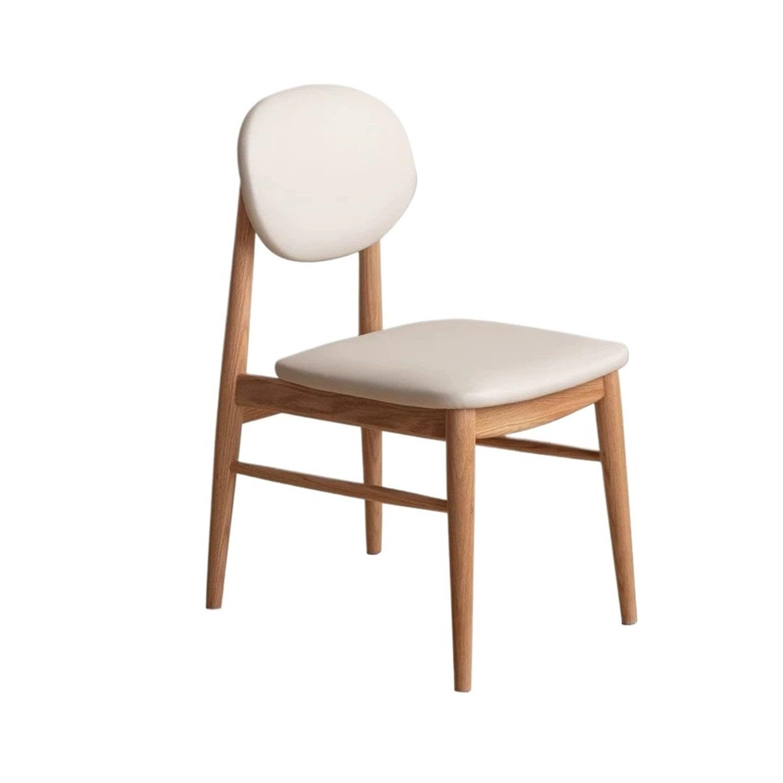 T2H9B5V4G8 Dining Chairs Side Chair Mid Century Modern Upholstered Dining with Wood Legs for Kitchen, Living, Room(White)
